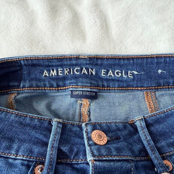 American Eagle Denim Mini Skirt | Dark Wash | Size 0 - Picture 3 of 4